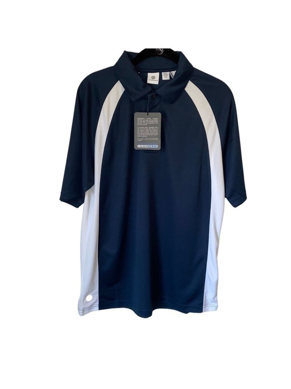 NWT Stormtech Performance Dry-Tech Navy Blue Short Sleeve Polo Men’s Size Medium
